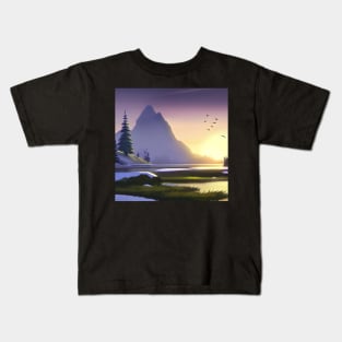 Mountain landscape Kids T-Shirt